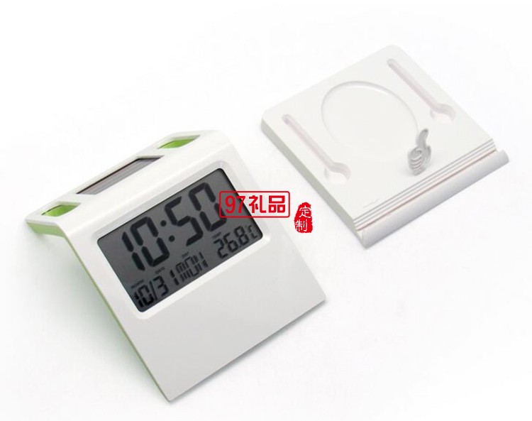 太陽能鬧鐘 創意可愛時鐘