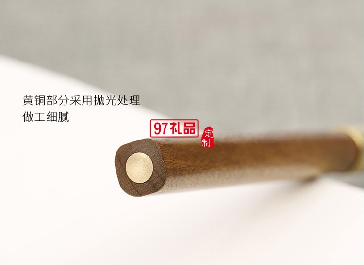 紅木簽字筆 金屬中性筆寶珠筆 匠心之筆商務創意禮品定制刻字logo 