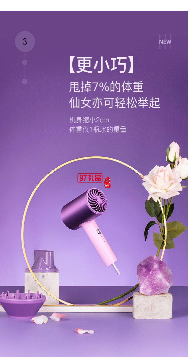 大功率不傷發負離子電吹風
