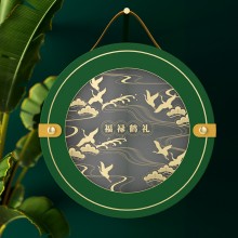 粽子禮盒外包裝盒圓形手提創意新款端午節禮品盒空盒現貨批發廠家