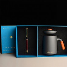 紫砂杯、紅木簽字筆商務套裝