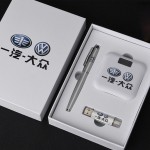 U盤、簽字筆、移動電源套裝高檔商務禮品定制